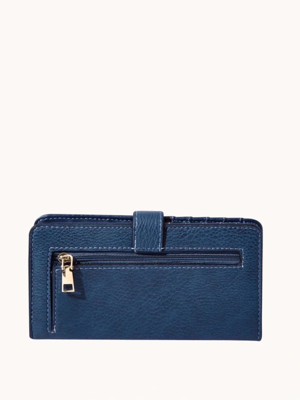 Poppy & Peonies Cream and Navy Structured Canvas Tote Bag & wallet (set) - Picture 8 of 10